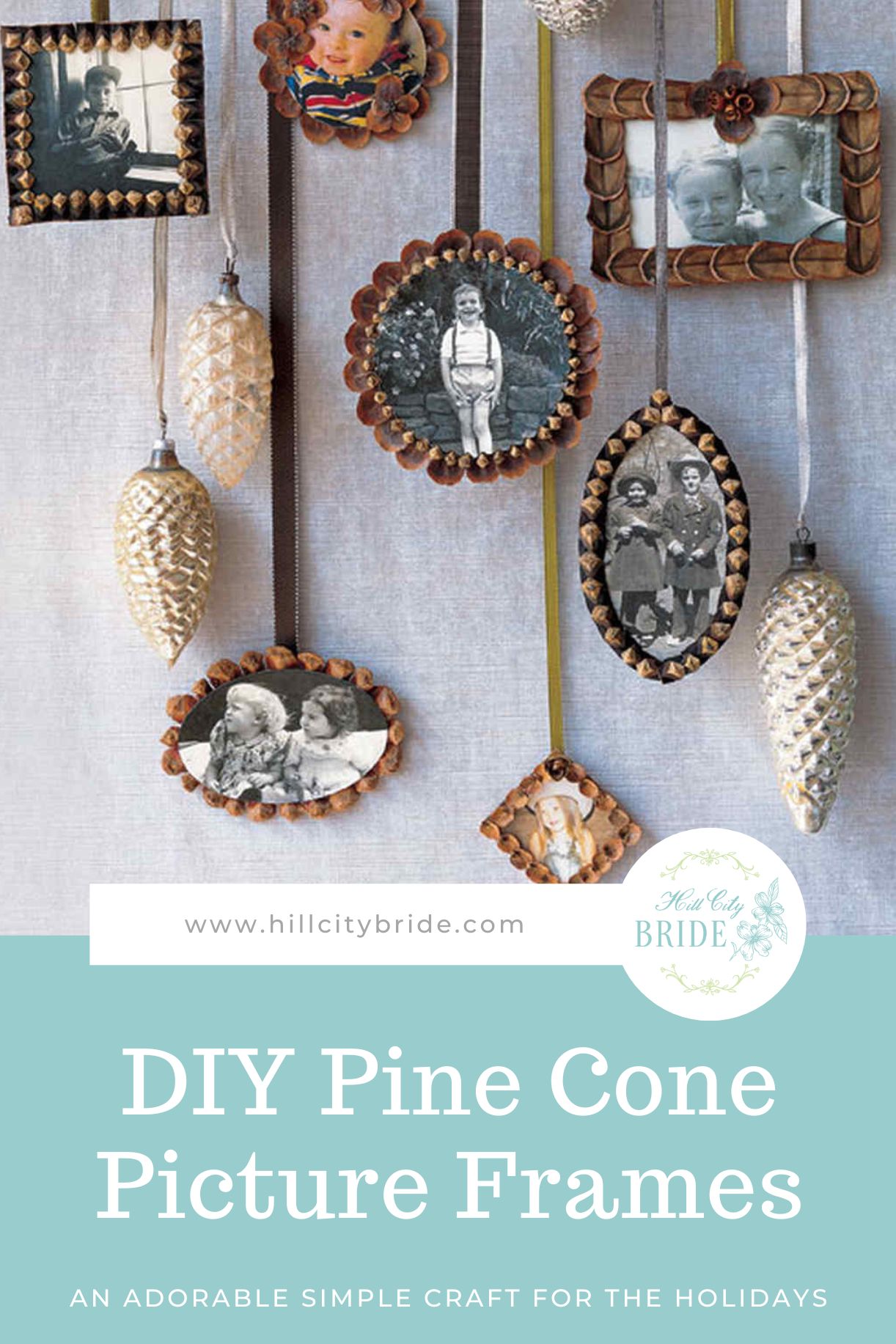 How to Make Pine Cone Picture Frames