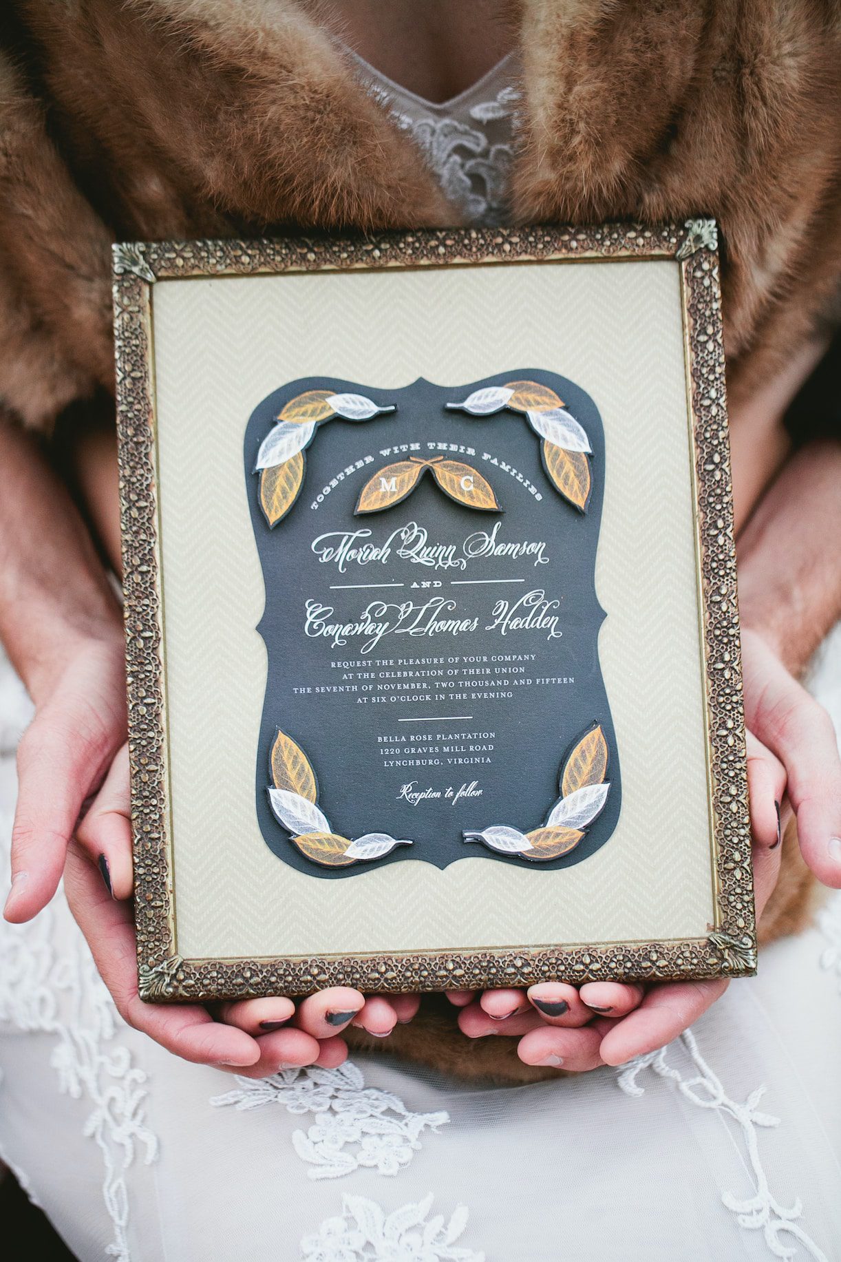What to Do with Excess Wedding Invitations | Wedding Card Keepsake Frame