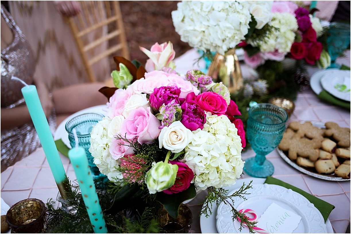 Flower Arrangement for Cookie Exchange