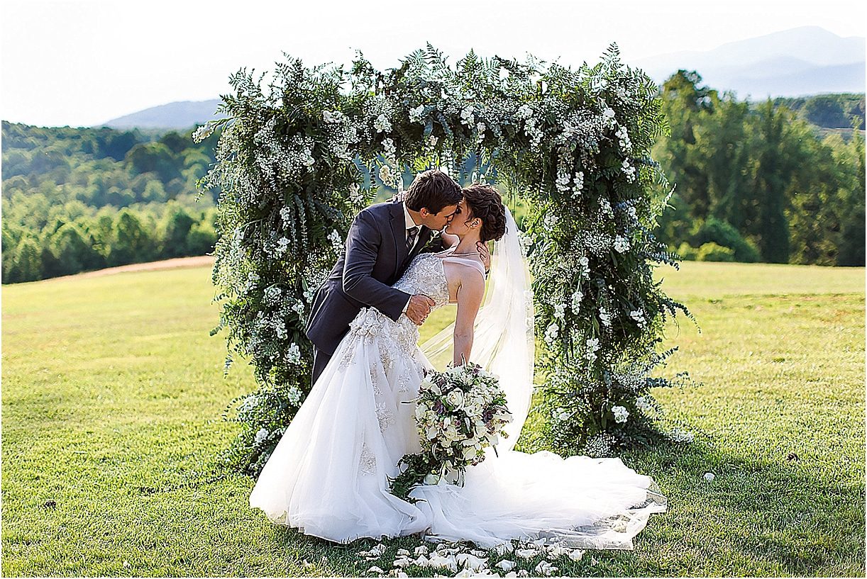 Picturesque Lynchburg Wedding at Sierra Vista Kiss