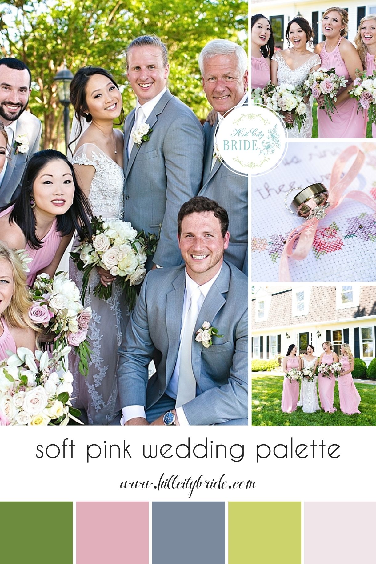 Soft Pink Wedding Color Palette Scheme