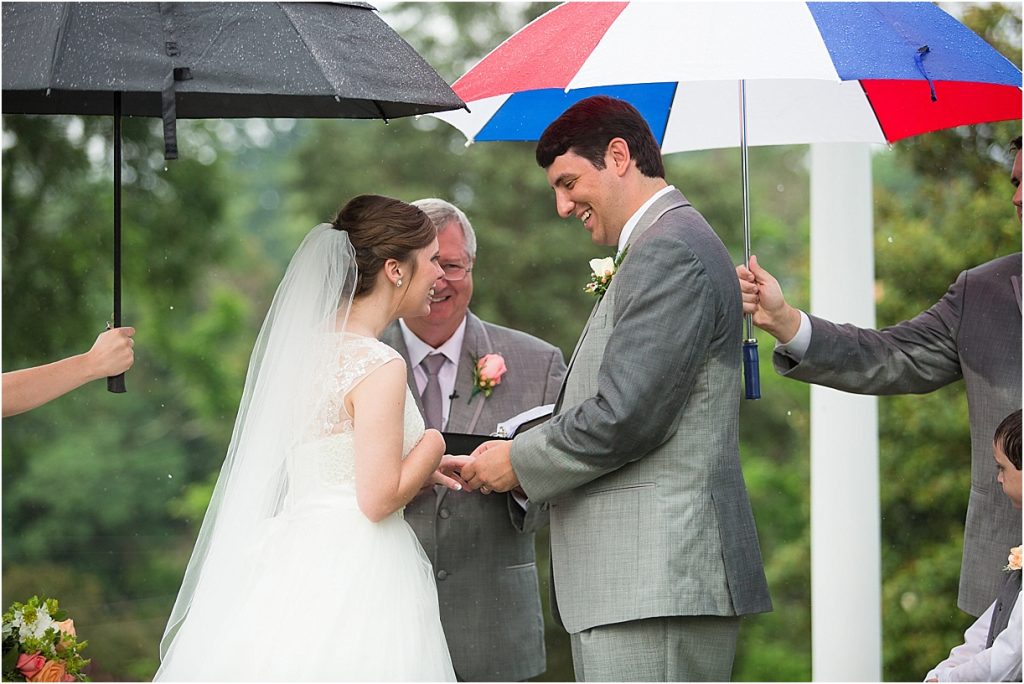 Rainy Day Roanoke Wedding as seen on Hill City Bride