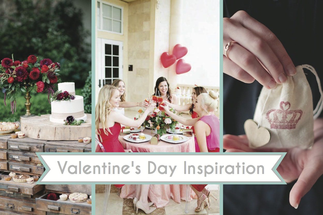Valentine's Day Inspiration as seen on Hill City Bride Wedding Blog