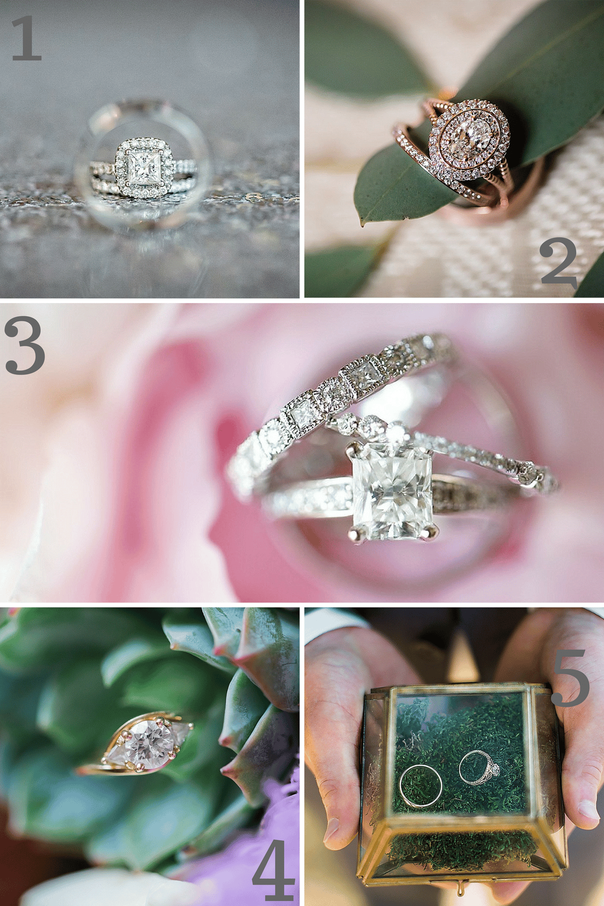 Engagement Ring Inspiration as seen on Hill City Bride Wedding Blog