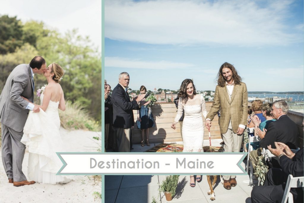 Destination Maine Weddings as seen on Hill City Bride Wedding Blog