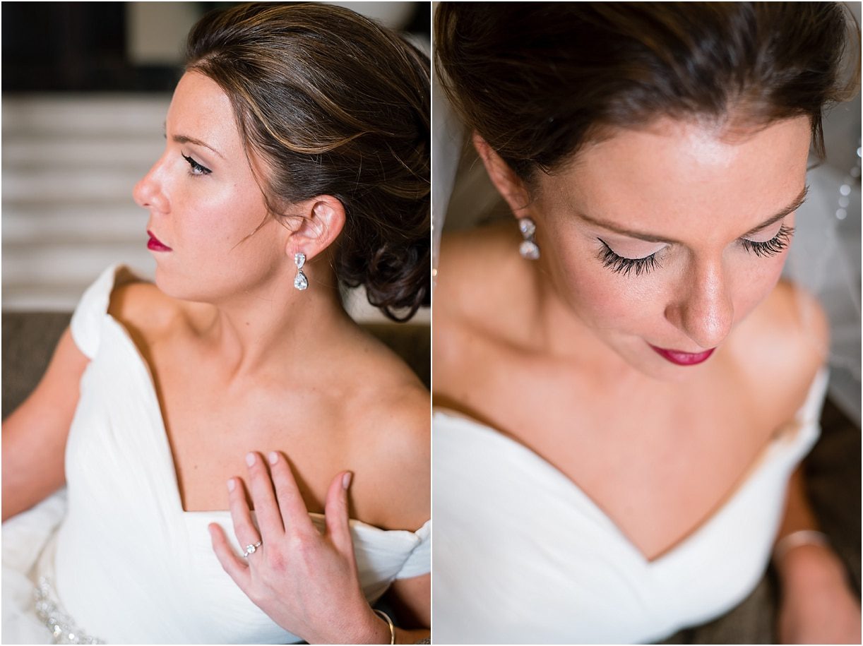 Sophisticated Richmond Wedding in Virginia as seen on Hill City Bride by Melissa Desjardins Photography Wedding Hair Makeup