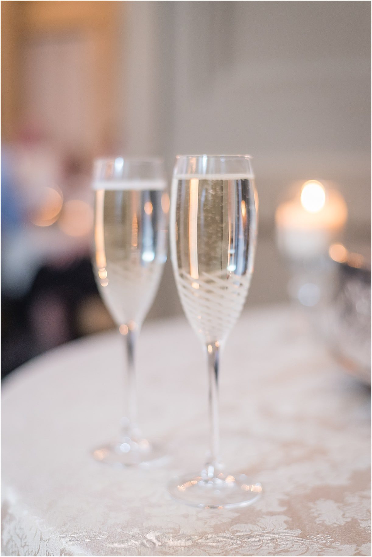 Sophisticated Richmond Wedding in Virginia as seen on Hill City Bride by Melissa Desjardins Photography Toast Champagne Glasses