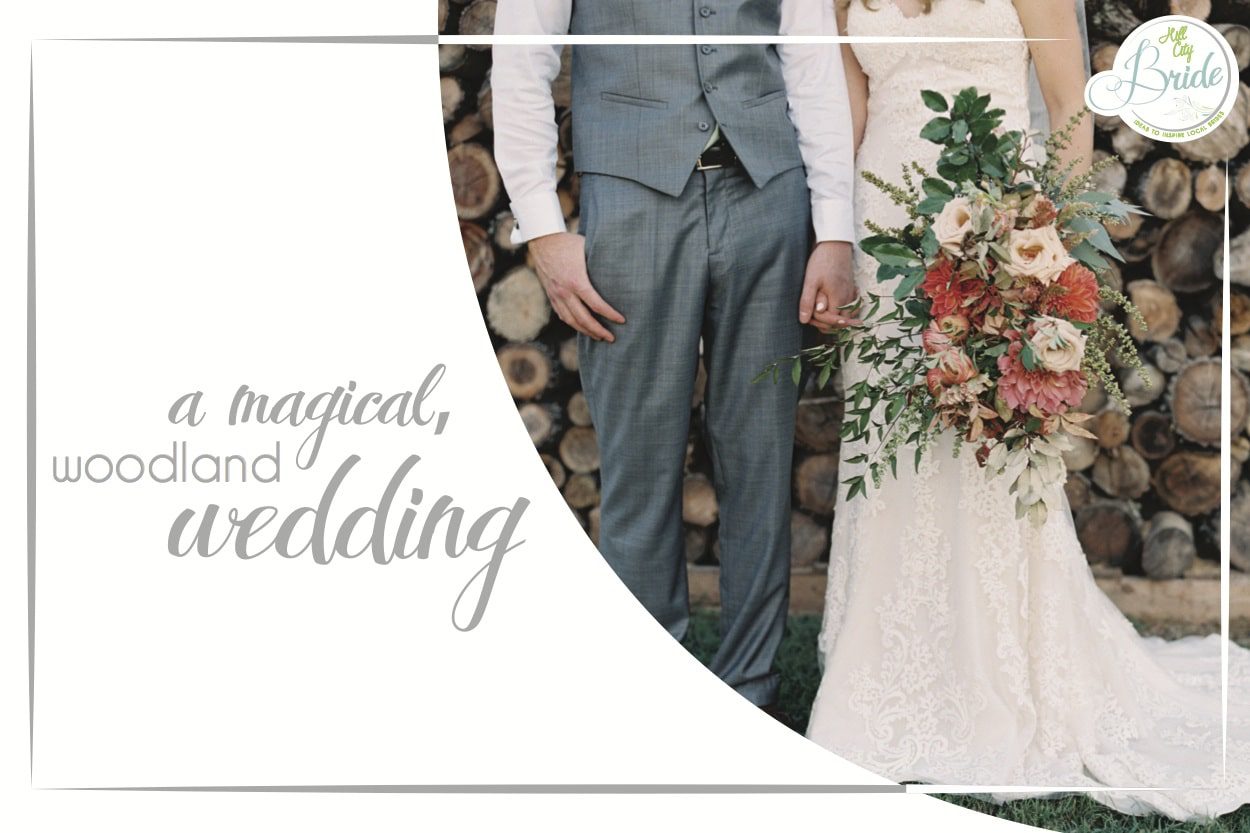 Living Coral Lynchburg Virginia Magical Woodland Wedding as seen on Hill City Bride by Adam Barnes Photography - flowers, flower wall, farm, barn, outdoor, pallet wall