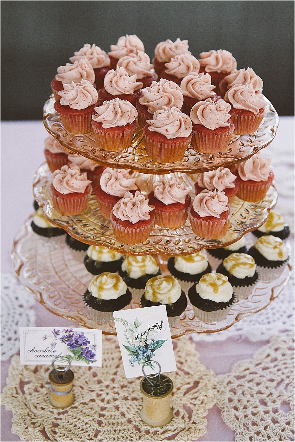Lynchburg Virginia Sweet DIY Wedding as seen on Hill City Bride Cupcakes Dessert Bar Cake