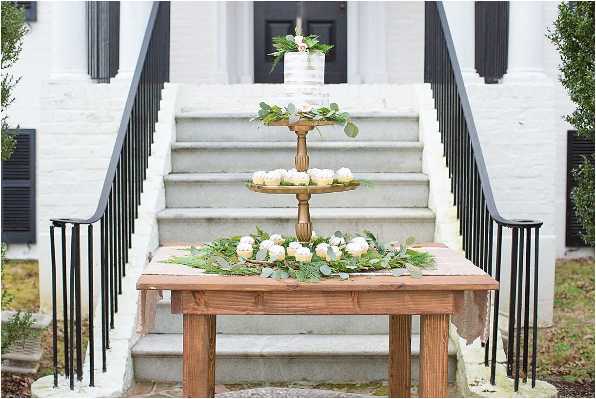 Lovely Plantation Wedding Styled Shoot as seen on Hill City Bride Cake Cupcakes Tier Dessert