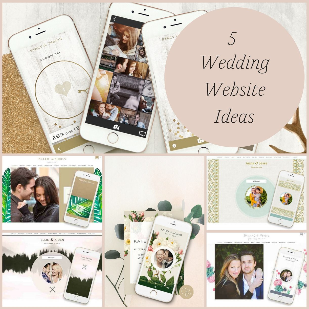 5 Wedding Website Ideas as seen on Hill City Bride Virginia Wedding Blog