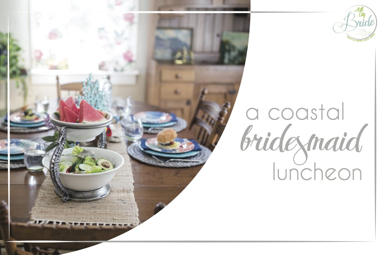 Coastal Bridesmaids Luncheon as seen on Hill City Bride Wedding Blog