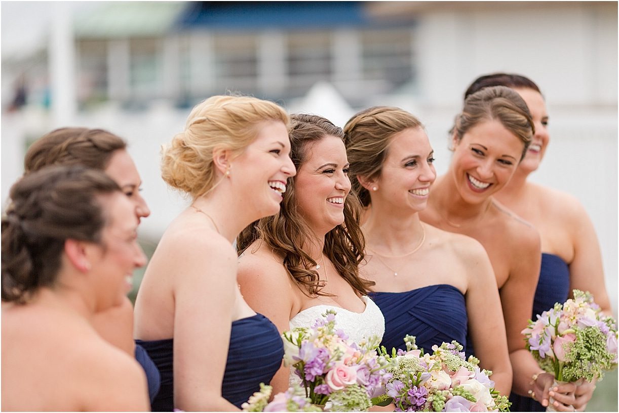 A Waterside Virginia Beach Wedding as seen on Hill City Bride Virginia Wedding Blog - lavender, purple, navy, marina