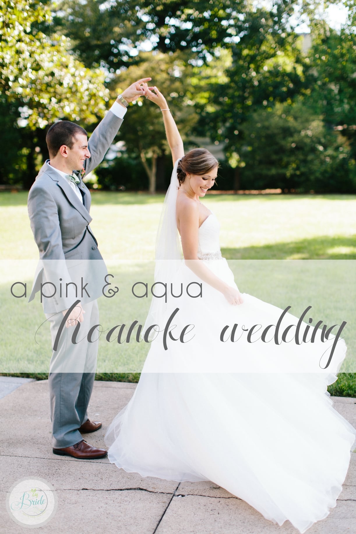 A Pink and Aqua Roanoke Virginia Wedding as seen on Hill City Bride Blog and Magazine