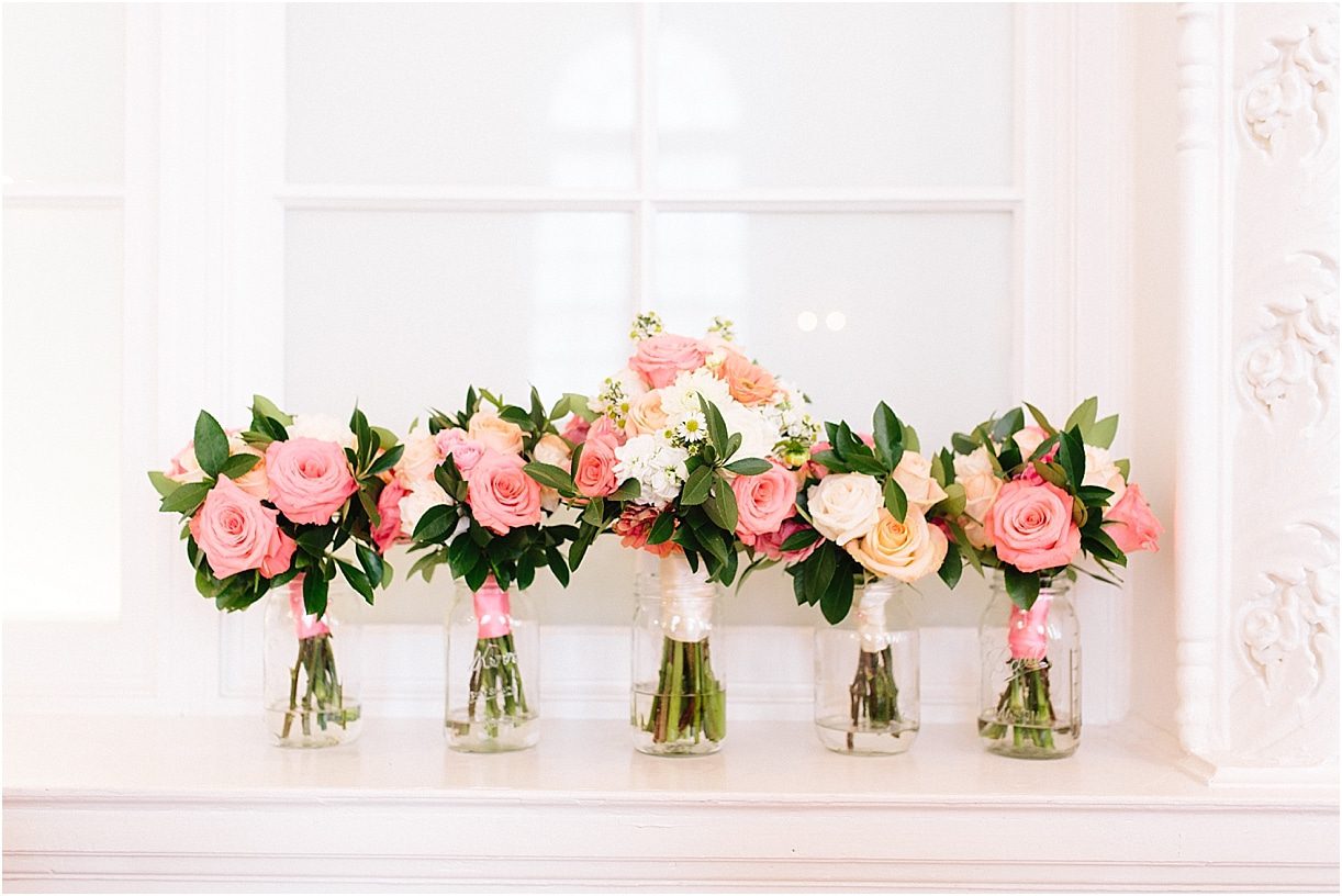A Pink and Aqua Roanoke Virginia Wedding as seen on Hill City Bride Blog and Magazine - flowers, bouquets