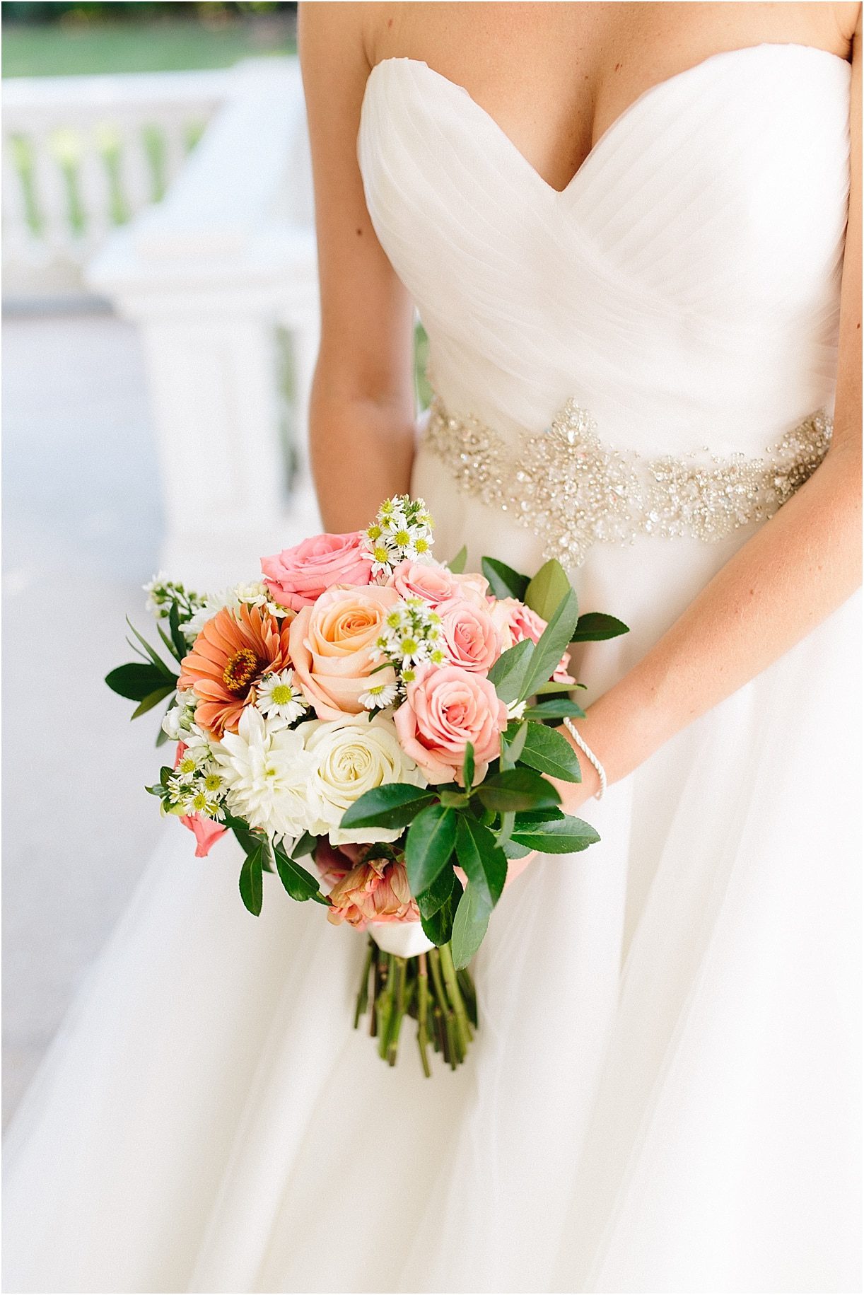 A Pink and Aqua Roanoke Virginia Wedding as seen on Hill City Bride Blog and Magazine - bouquet, flowers