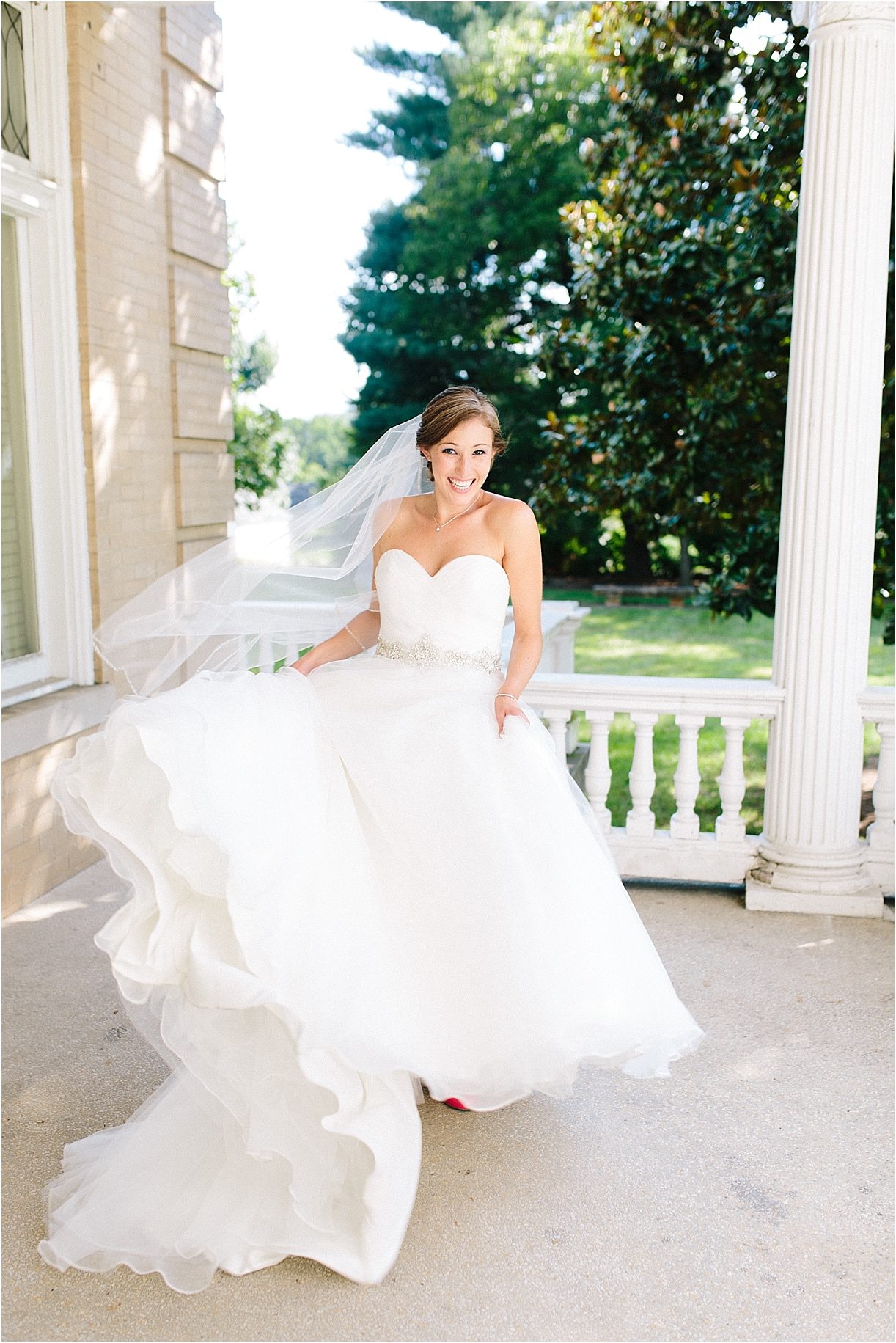 A Pink and Aqua Roanoke Virginia Wedding as seen on Hill City Bride Blog and Magazine - twirl, twirling