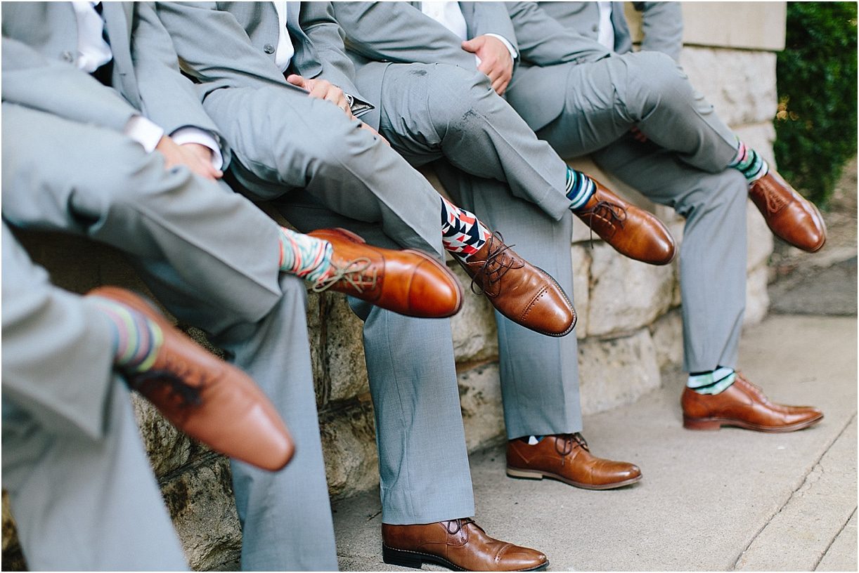 A Pink and Aqua Roanoke Virginia Wedding as seen on Hill City Bride Blog and Magazine - groomsmen, shoes