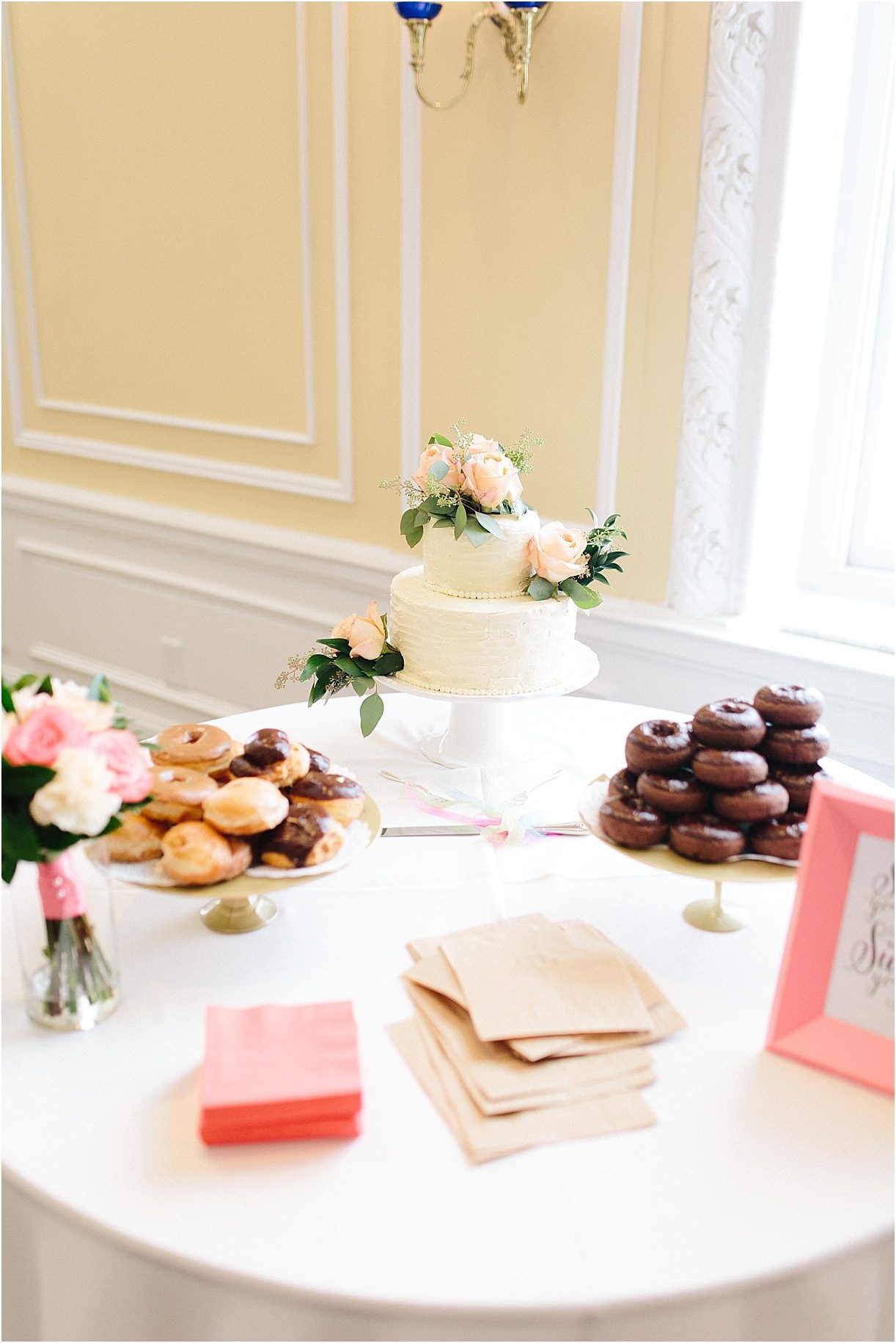 A Pink and Aqua Roanoke Virginia Wedding as seen on Hill City Bride Blog and Magazine - cake, dessert