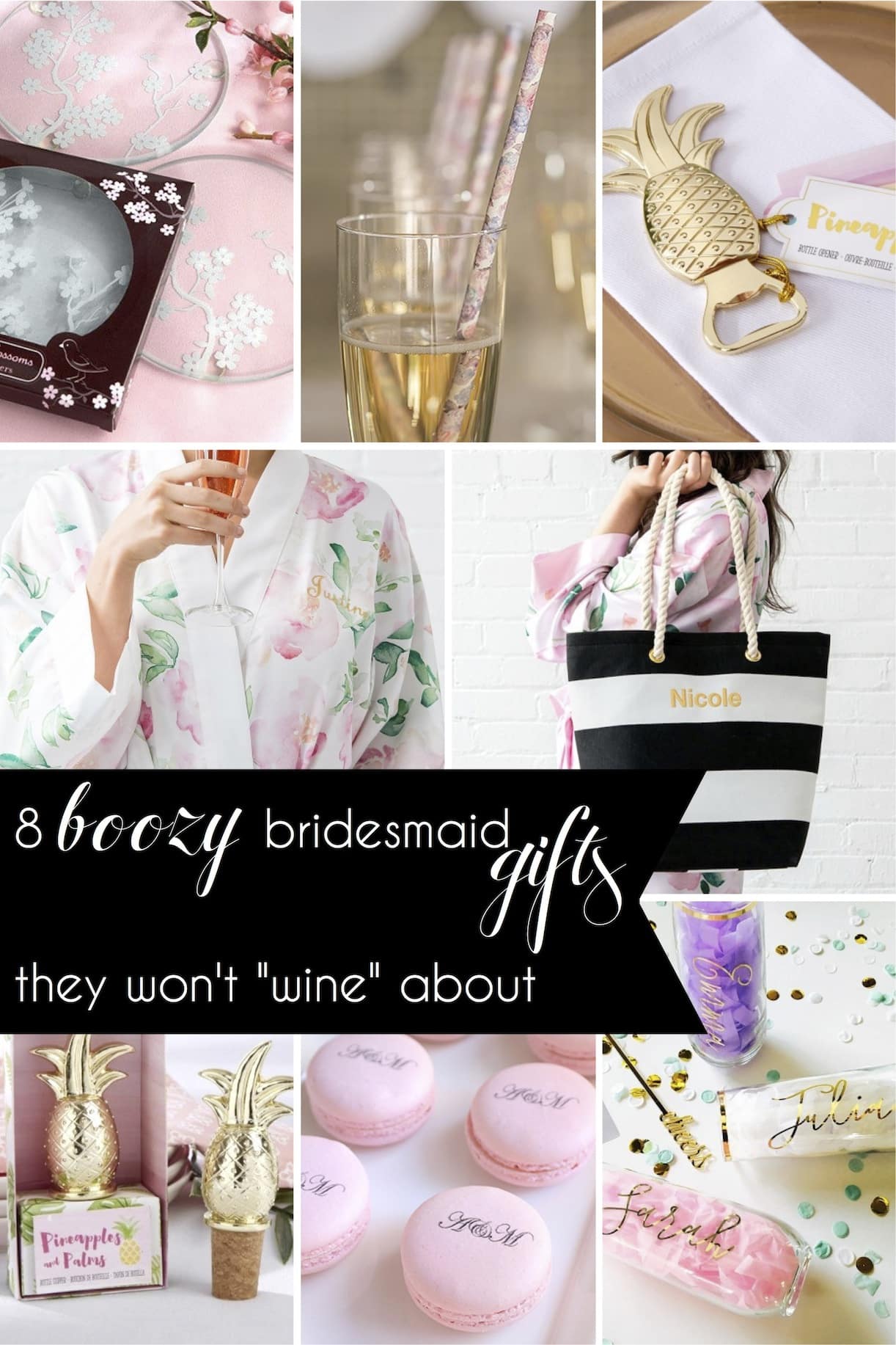 8 Boozy Bridesmaid Gifts They Will Not Wine About as seen on Hill City Bride