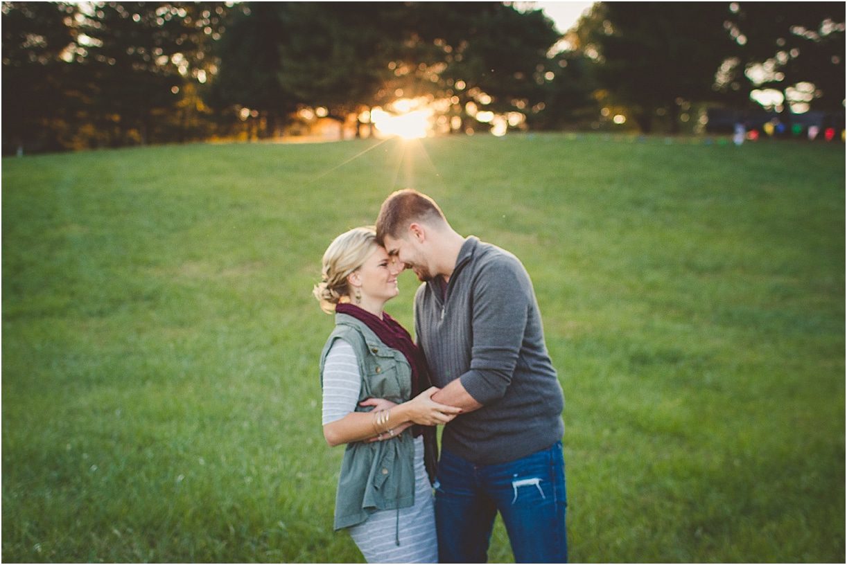 Virginia Sunset Engagement Session at Natural Tunnel State Park as seen on Hill City Bride Wedding Blog E-session by Edwards Photography