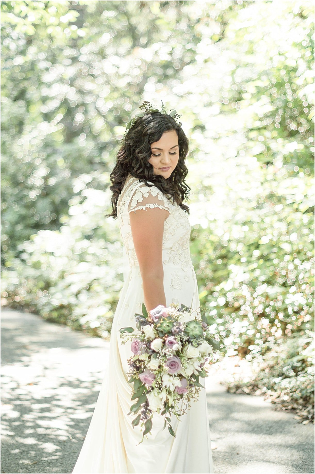 Interracial Lavender Richmond Virginia Wedding as seen on Hill City Bride Blog by Demi Mabry Photography hair makeup dress gown