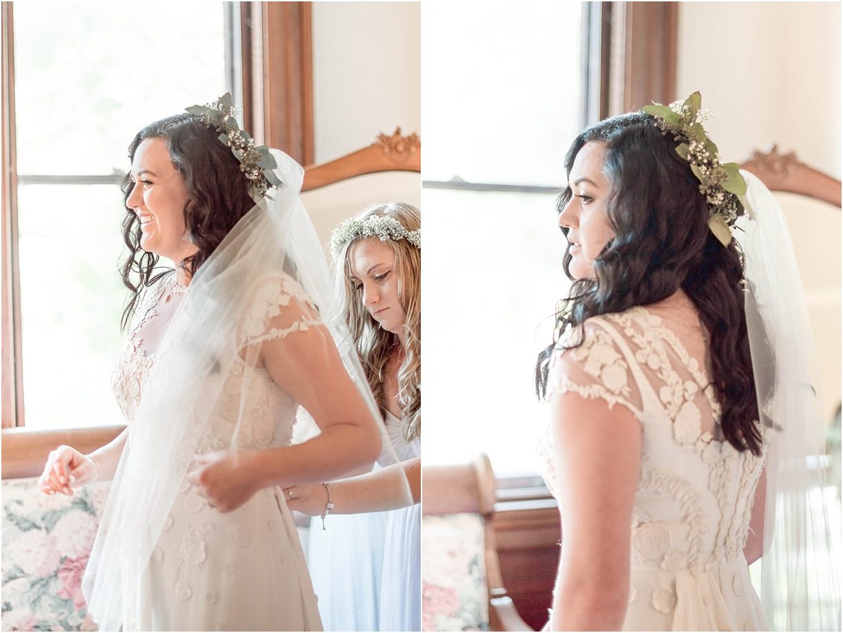 Interracial Lavender Richmond Virginia Wedding as seen on Hill City Bride Blog by Demi Mabry Photography getting ready