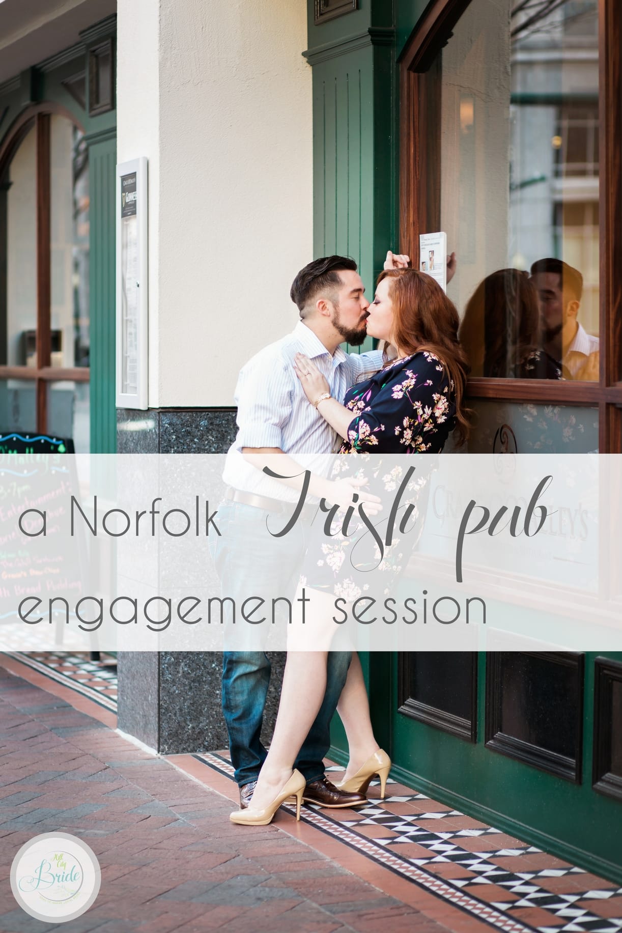 Norfolk Irish Pub Engagement Session as seen on Hill City Bride Virginia Wedding Blog - guiness, beer