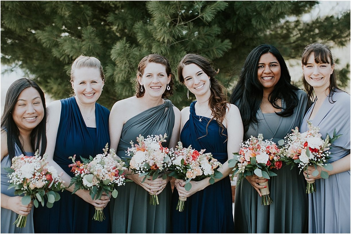 Lovely Virginia Vineyard Wedding as seen on Hill City Bride Blog by Vness Photography - bridesmaids