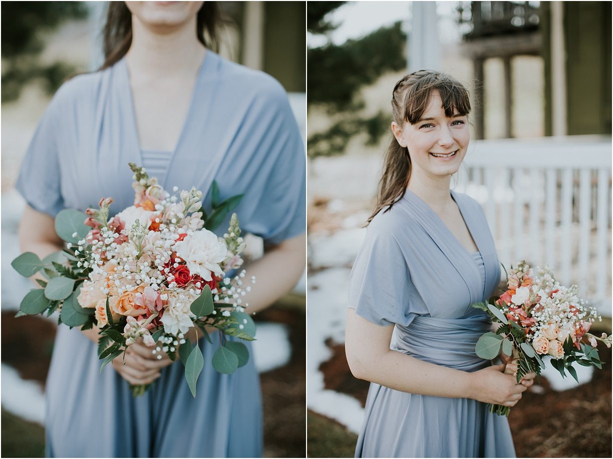 Lovely Virginia Vineyard Wedding as seen on Hill City Bride Blog by Vness Photography - bridesmaid, bouquet