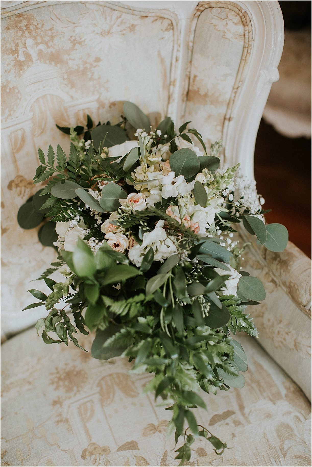 Lovely Virginia Vineyard Wedding as seen on Hill City Bride Blog by Vness Photography - greenery bouquet