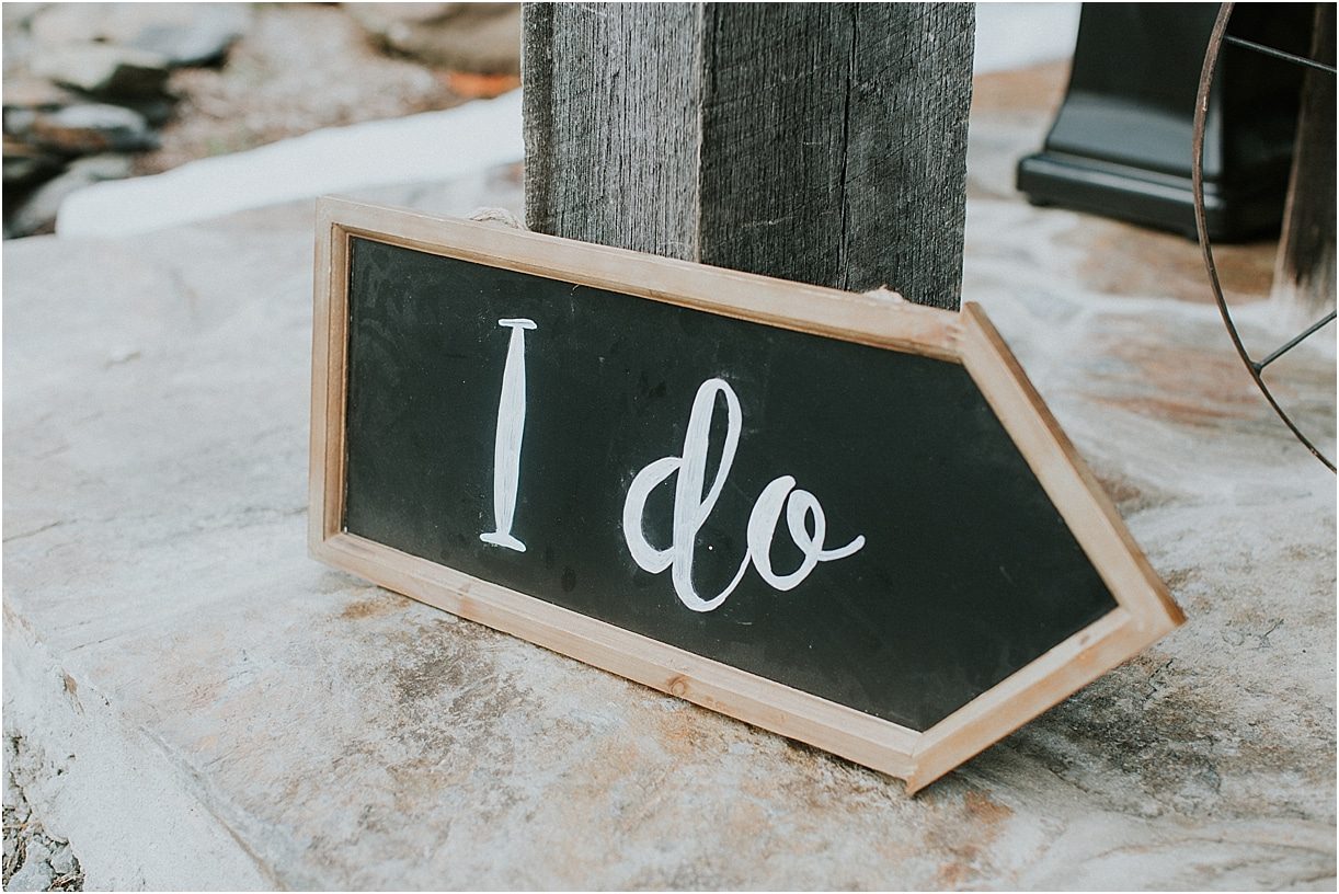 Lovely Virginia Vineyard Wedding as seen on Hill City Bride Blog by Vness Photography - signage, i do 