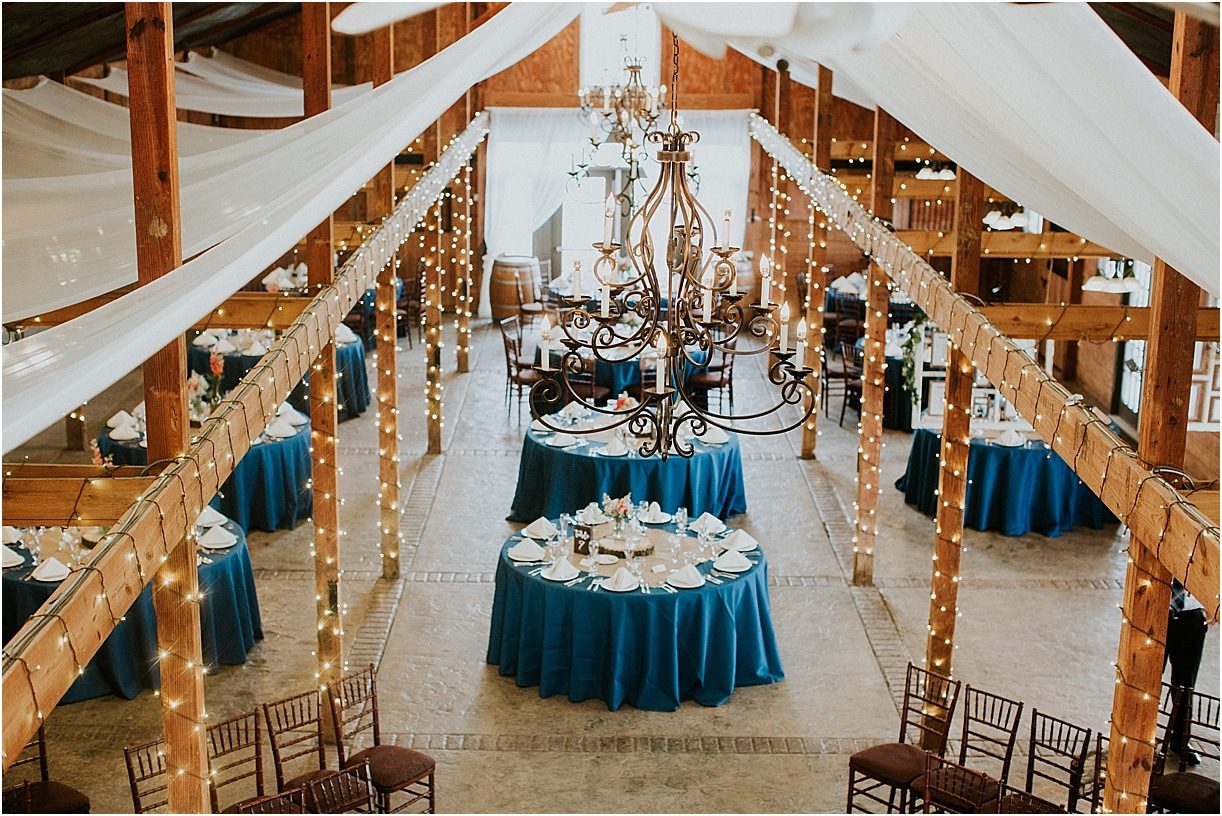 Lovely Virginia Vineyard Wedding as seen on Hill City Bride Blog by Vness Photography - reception, blue