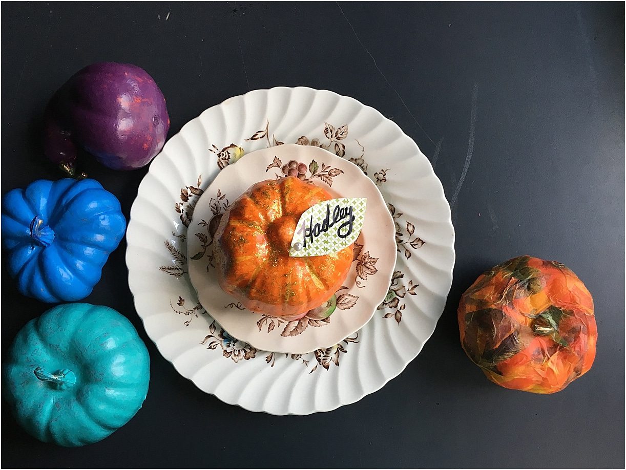 Easy Ways to Transform Mini Pumpkins for Your Fall Table Decor as seen on Hill City Bride Virginia Wedding Blog