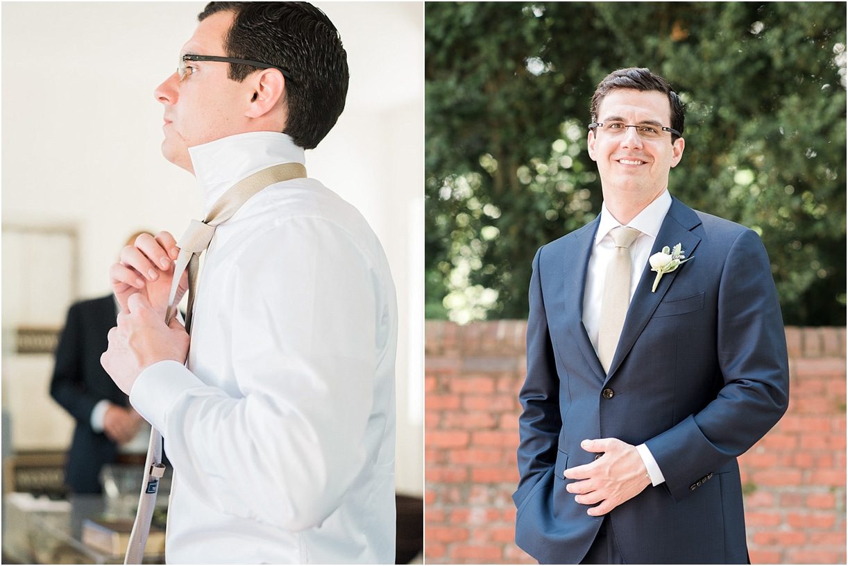 Historic Virginia Plantation Wedding as seen on Hill City Bride Blog by Rebekah Emily Photography - groom, getting ready