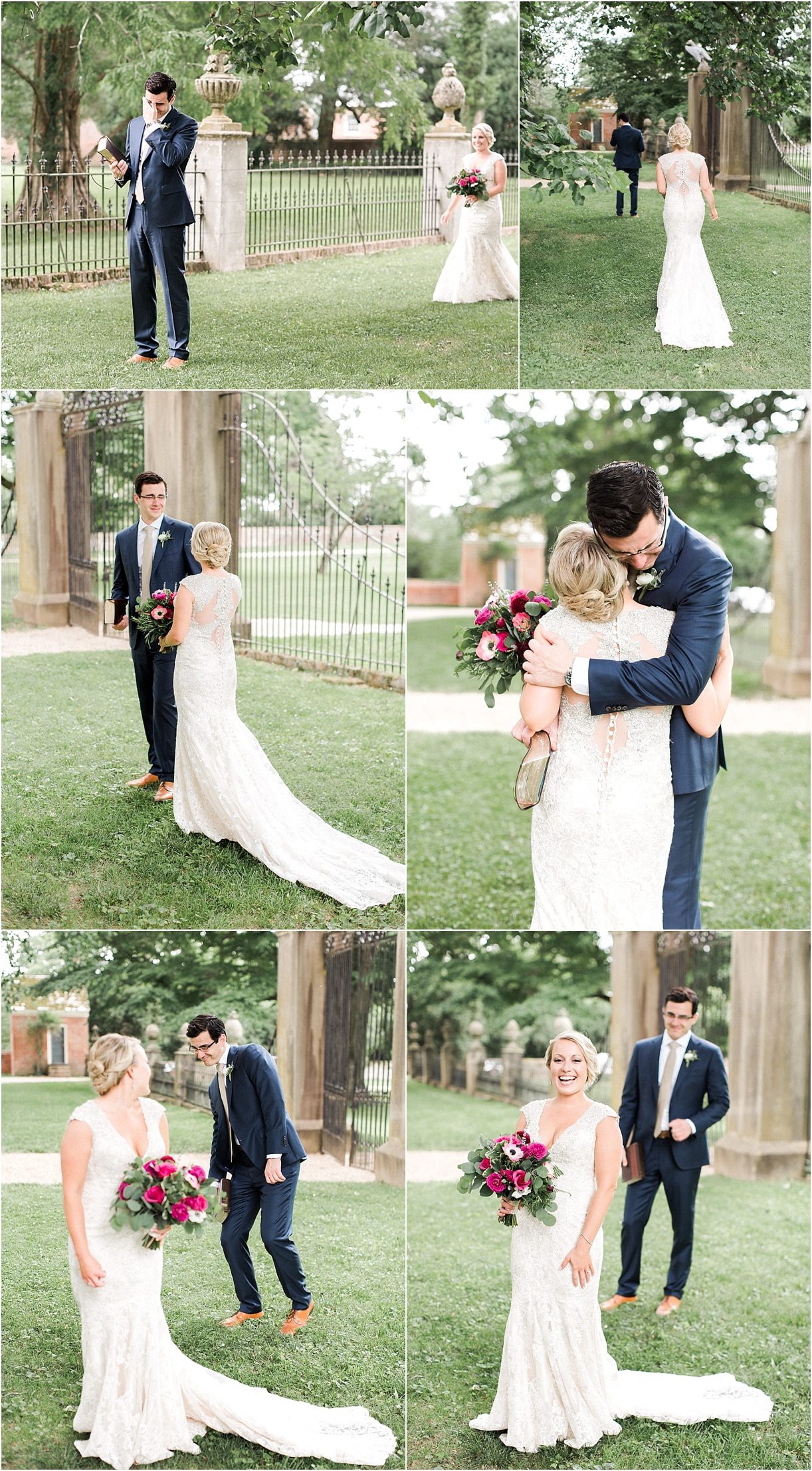 Historic Virginia Plantation Wedding as seen on Hill City Bride Blog by Rebekah Emily Photography - first look