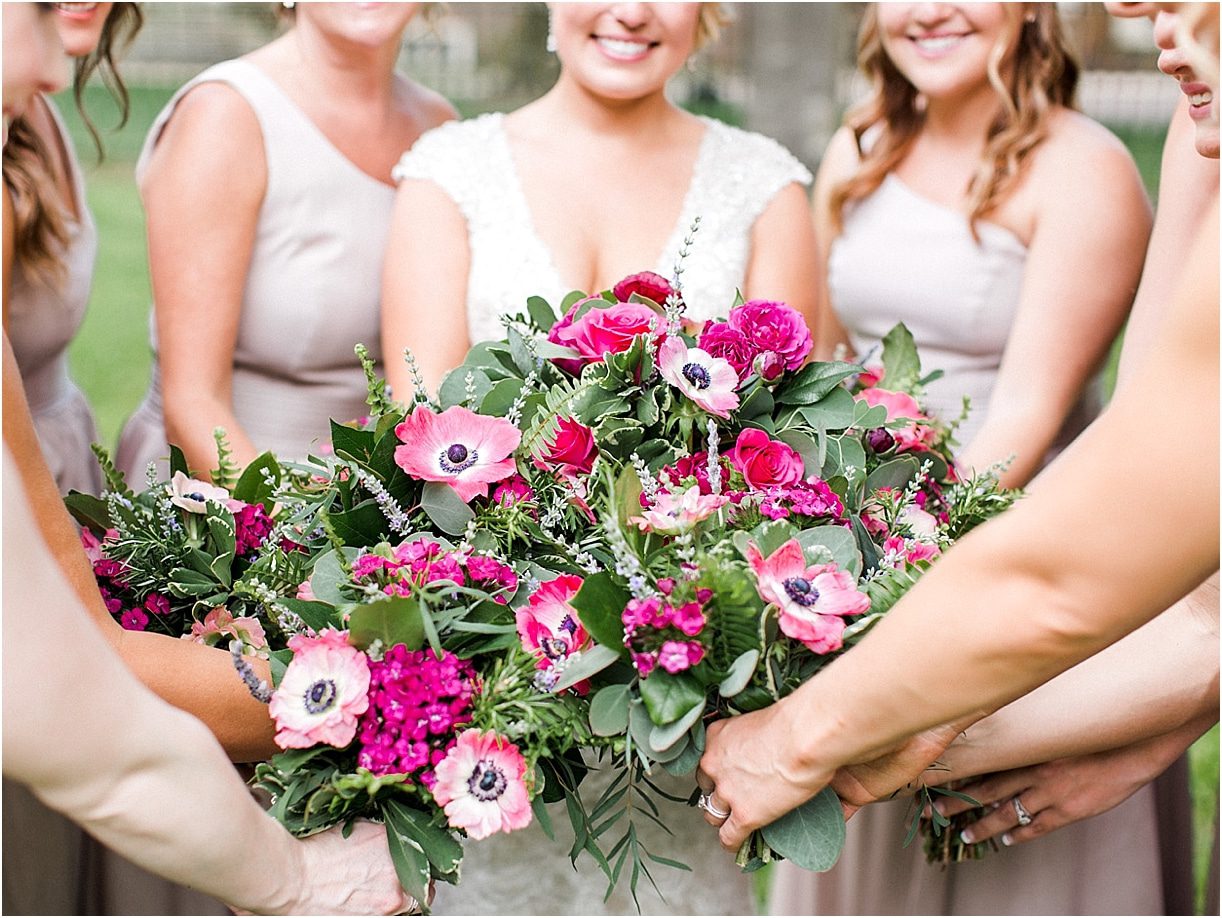 Historic Virginia Plantation Wedding as seen on Hill City Bride Blog by Rebekah Emily Photography - flowers, bouquets, bridesmaids