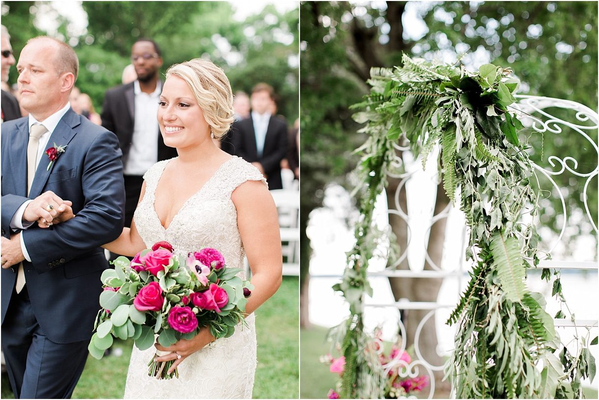 Historic Virginia Plantation Wedding as seen on Hill City Bride Blog by Rebekah Emily Photography - walk down the aisle, arch, ceremony