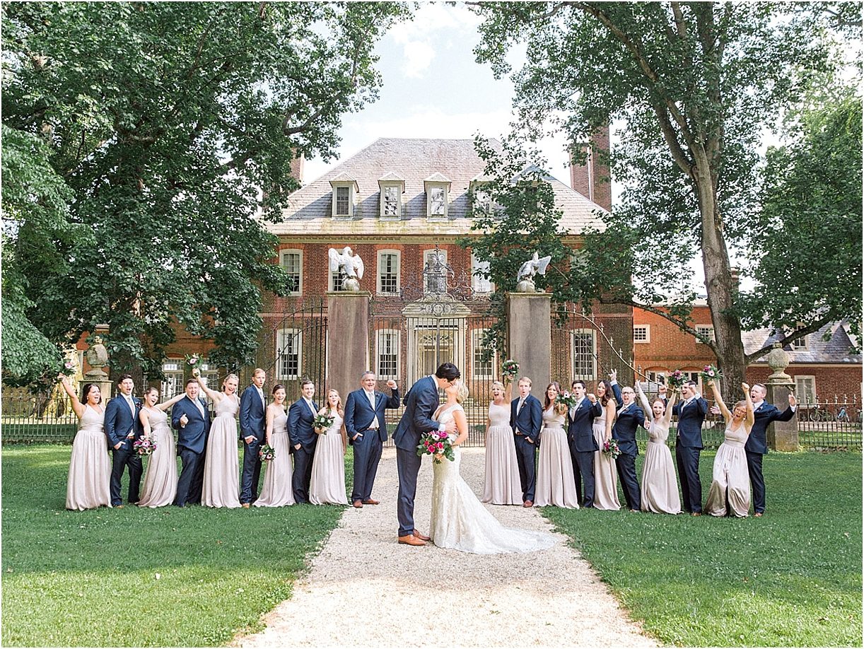 Historic Virginia Plantation Wedding as seen on Hill City Bride Blog by Rebekah Emily Photography - bridal party