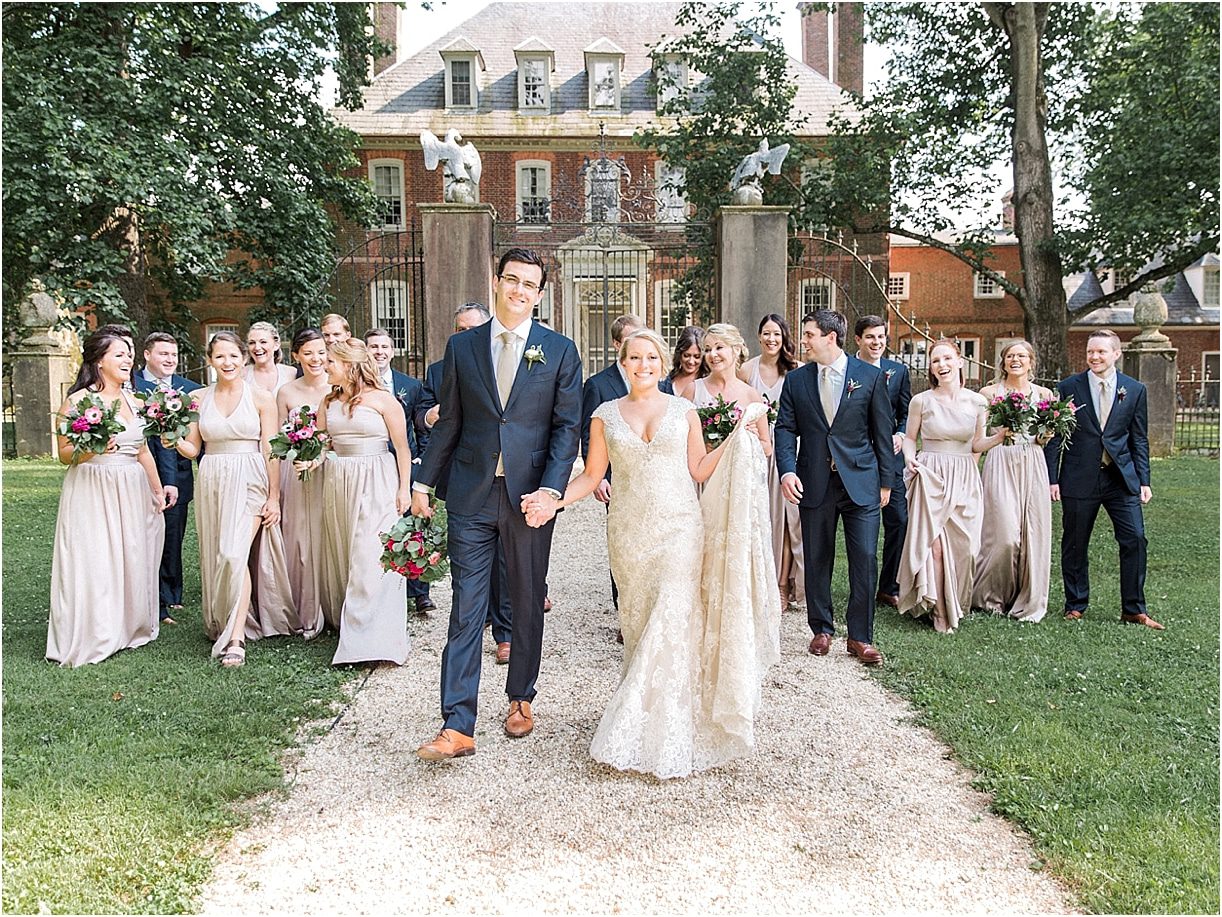 Historic Virginia Plantation Wedding as seen on Hill City Bride Blog by Rebekah Emily Photography - bridal party, attendants