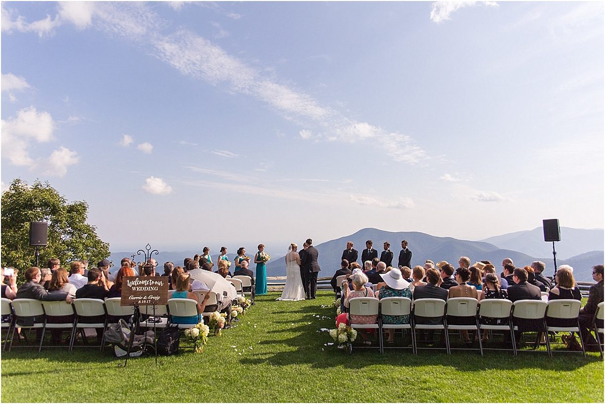 Virginia Ski Resort Wedding at Wintergreen as seen on Hill City Bride Wedding Blog by Ashley Eiban - ceremony