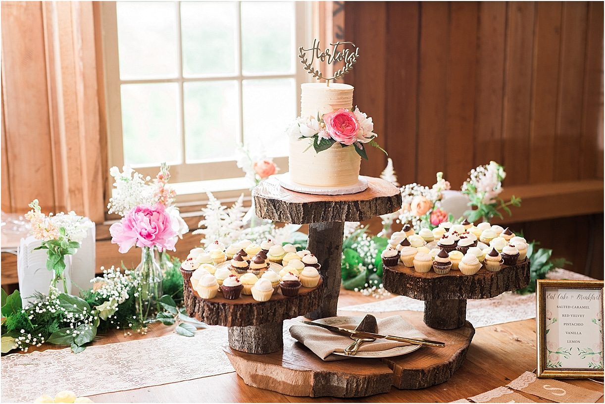 Virginia Barn Wedding as seen on Hill City Bride Wedding Blog - sweets table, dessert
