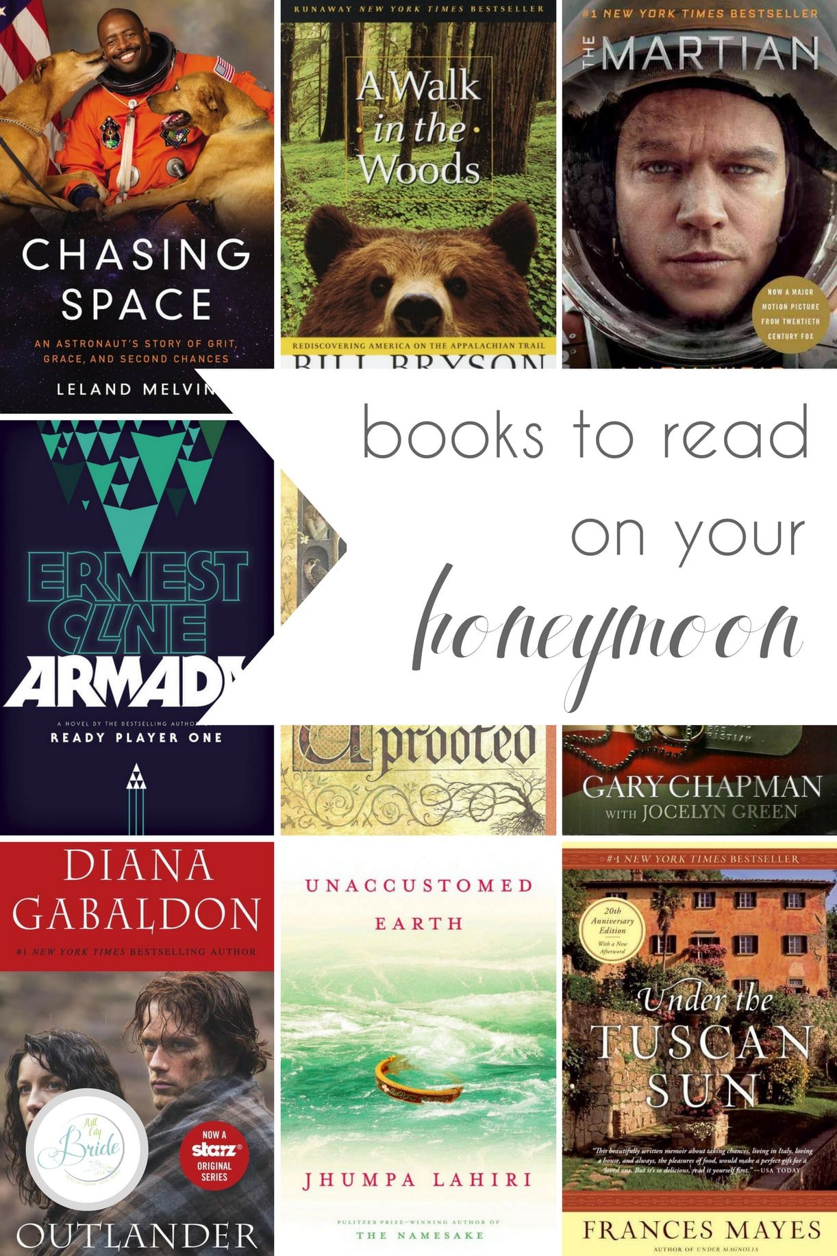 Books to Read on Your Honeymoon as seen on Hill City Bride Virginia Wedding Blog Reading List for Him and Her Book