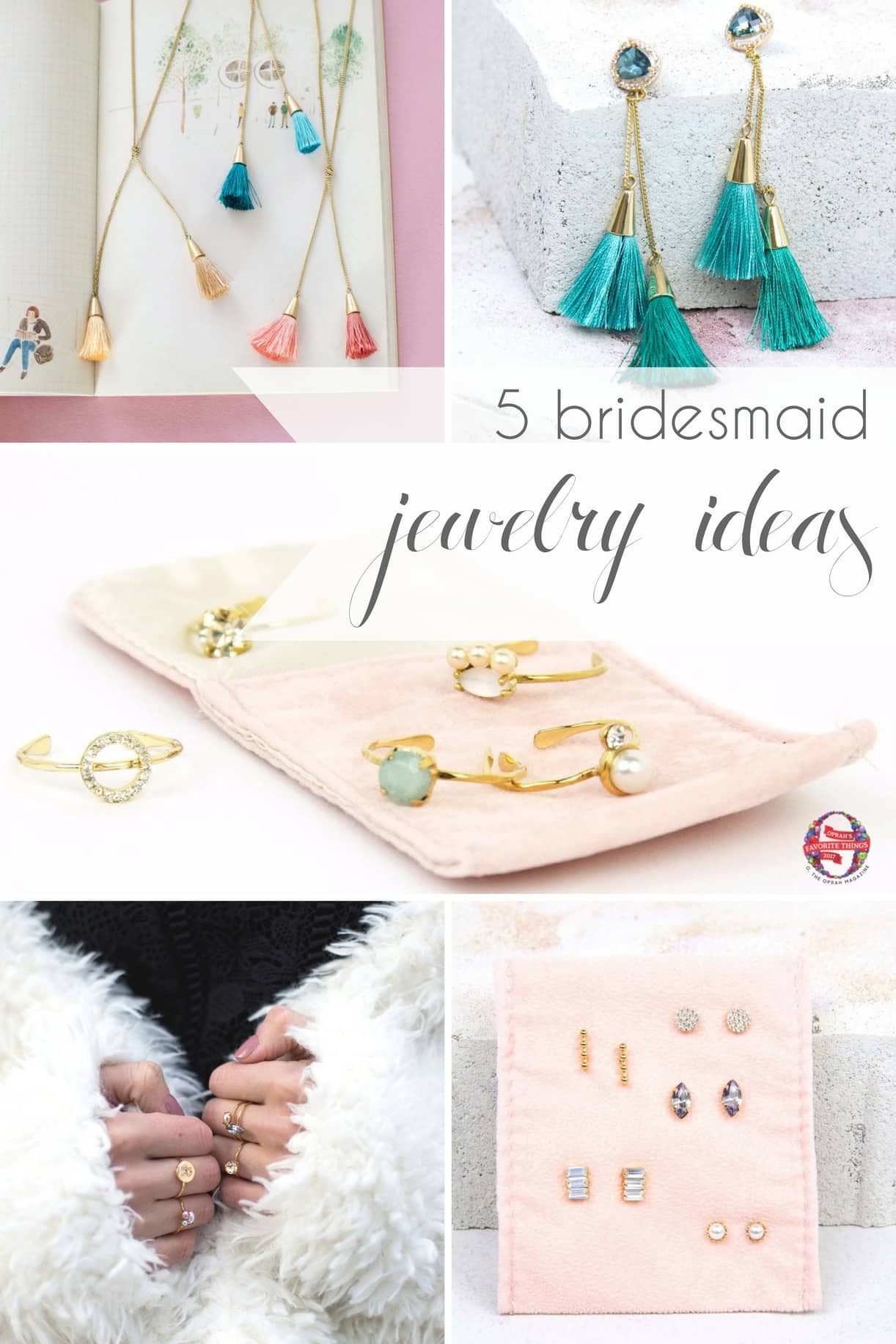 Bridesmaid Jewelry Ideas from Violet and Brooks as seen on Hill City Bride Virginia Wedding Blog
