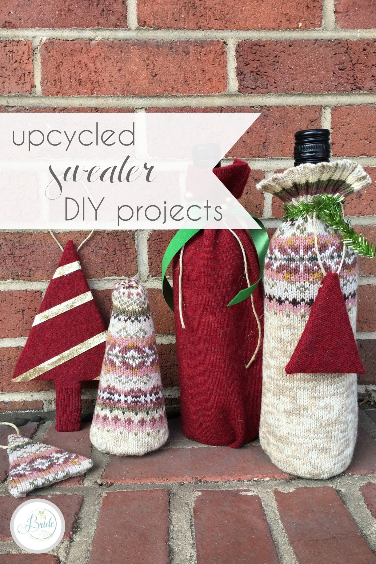 Upcycled Sweater DIY Projects as seen on Hill City Bride Virginia Wedding Blog