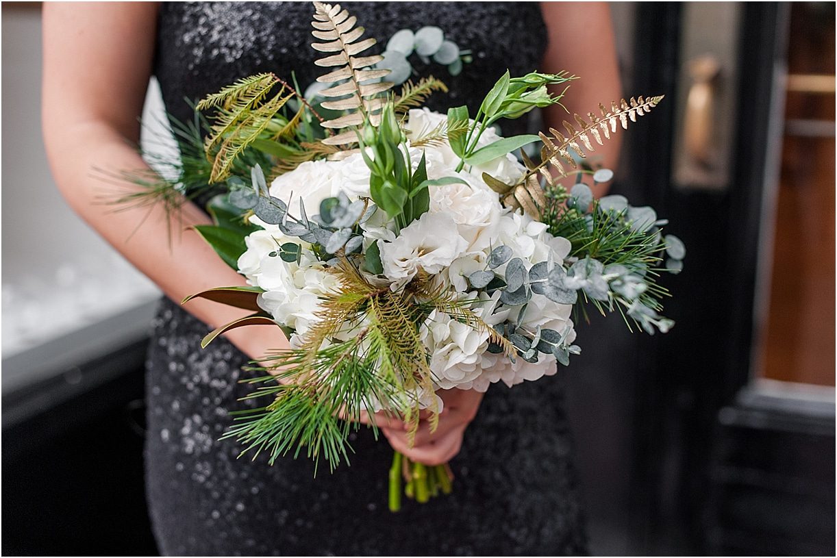 New Year's Eve Wedding Inspiration | Hill City Bride Virginia Wedding Blog - NYE Charlottesville Bridesmaid Bouquet