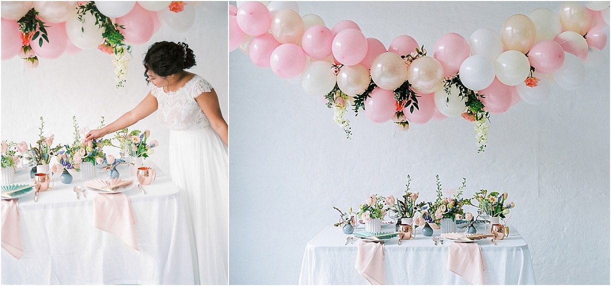 Balloon Installation with Photography by Katja Scherle Festtagsfotografien for Oh So Pretty