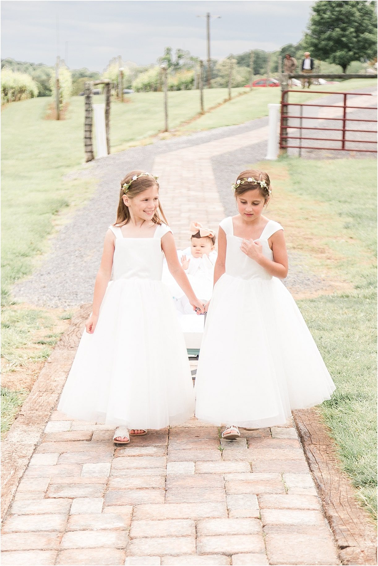 Spring Vineyard Wedding | Hill City Bride Virginia Wedding Blog - Jessica Green Photography - flower girls, baby 