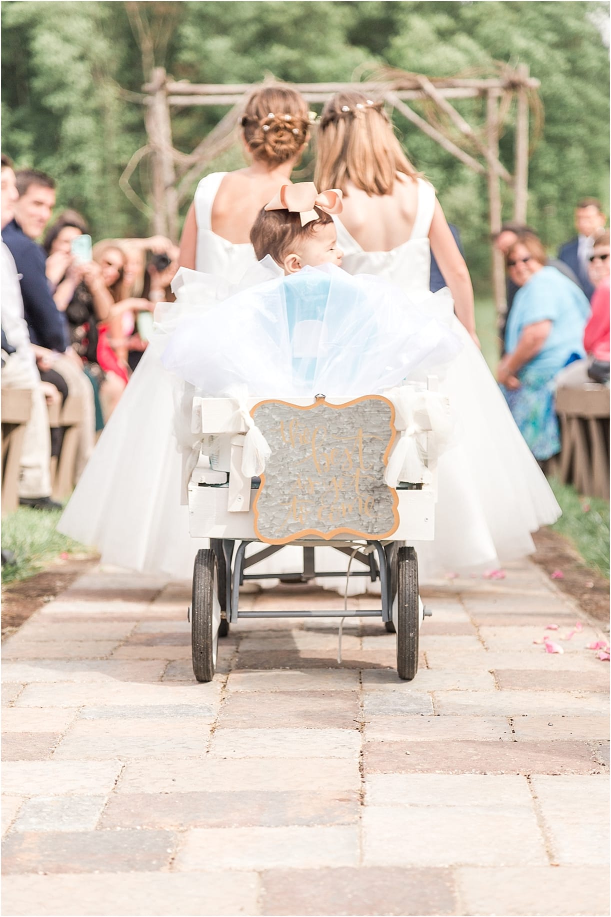 Spring Vineyard Wedding | Hill City Bride Virginia Wedding Blog - Jessica Green Photography - flower girls, baby