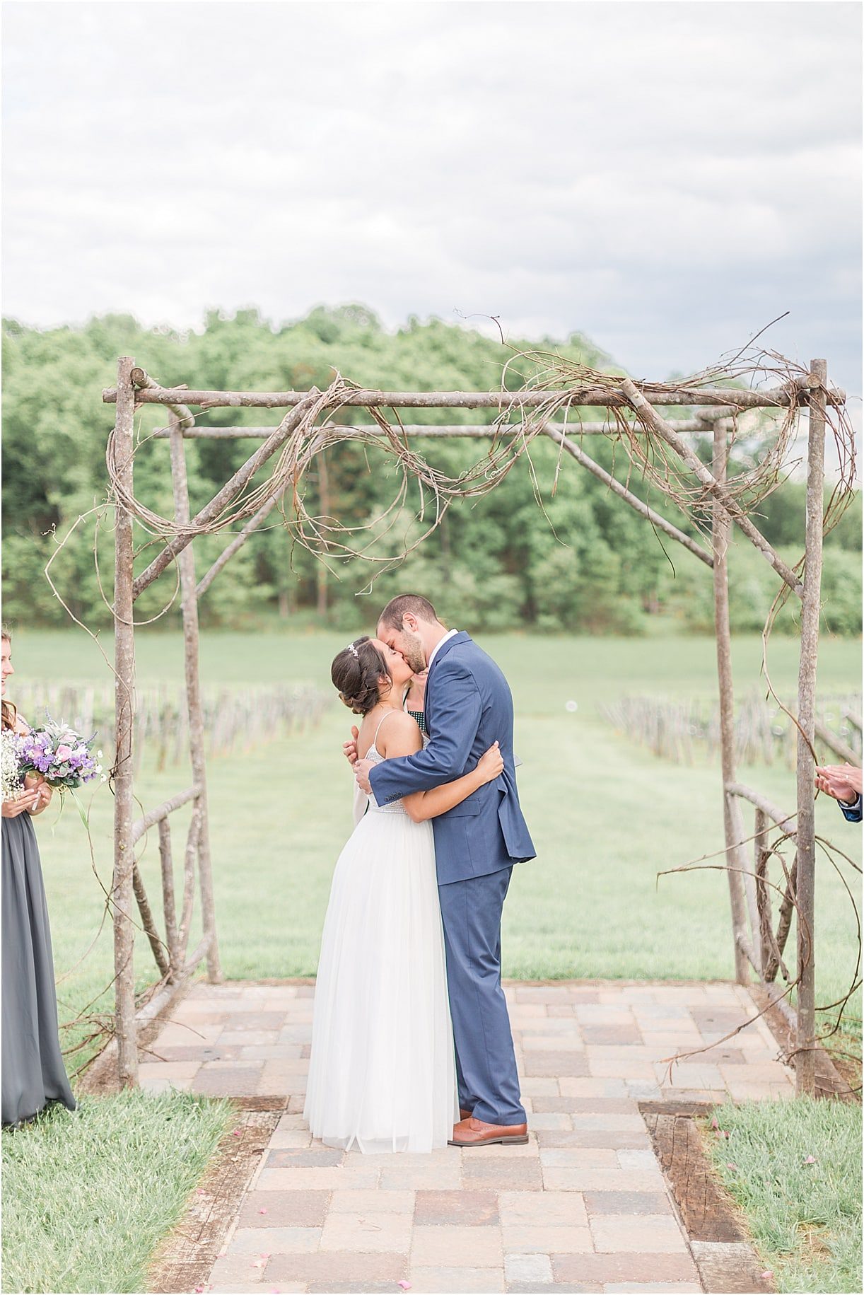 Spring Vineyard Wedding | Hill City Bride Virginia Wedding Blog - Jessica Green Photography - kiss